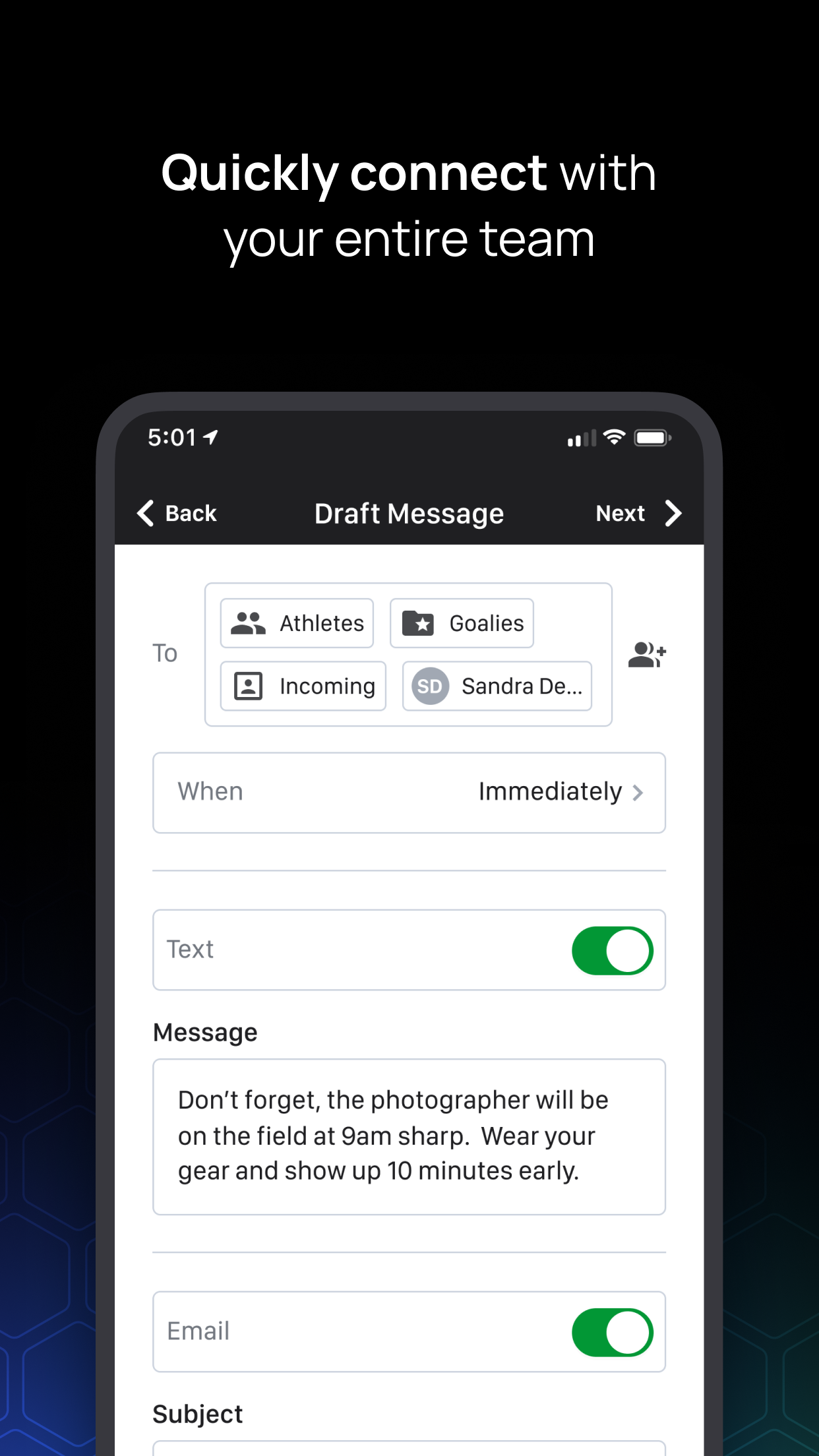 Teamworks screenshot 2