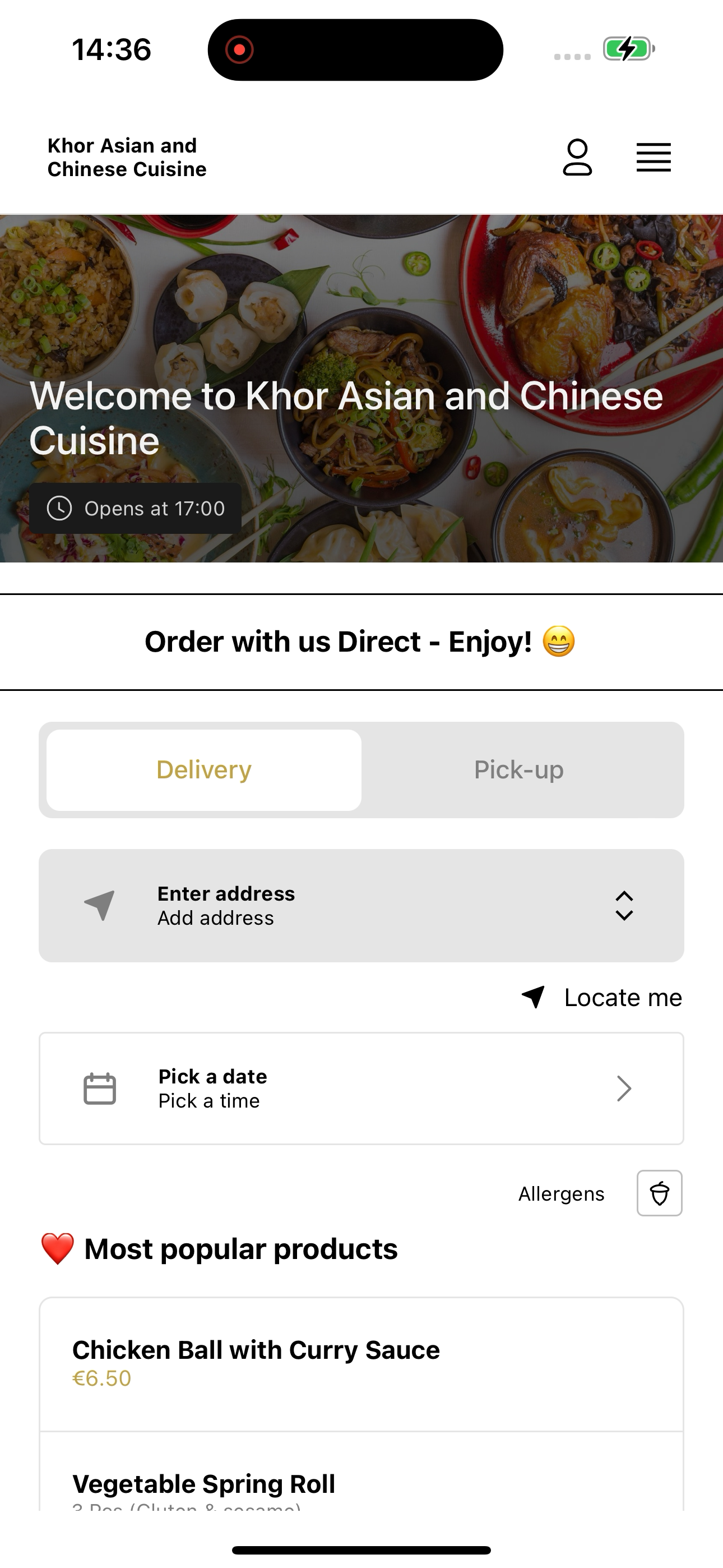 Khor Asian and Chinese Cuisine screenshot 3