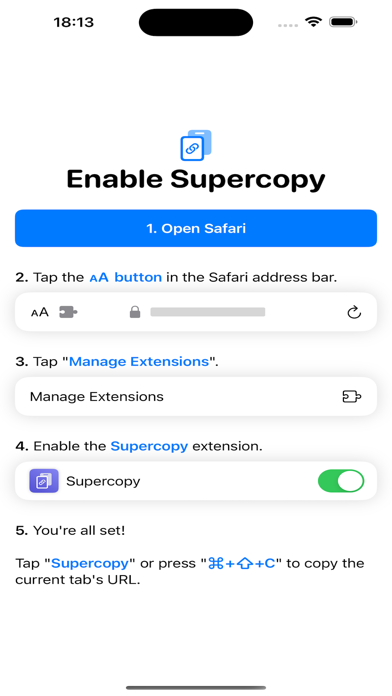 Supercopy for Safari Screenshot