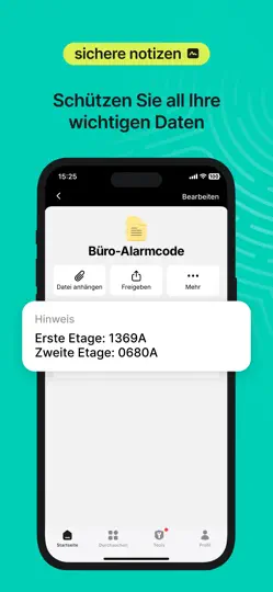 Screenshot von NordPass: Passwort Manager App auf dem iPhone 6