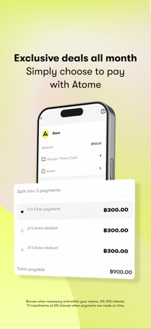 Atome TH - Buy now, pay later iPhone screenshot 3
