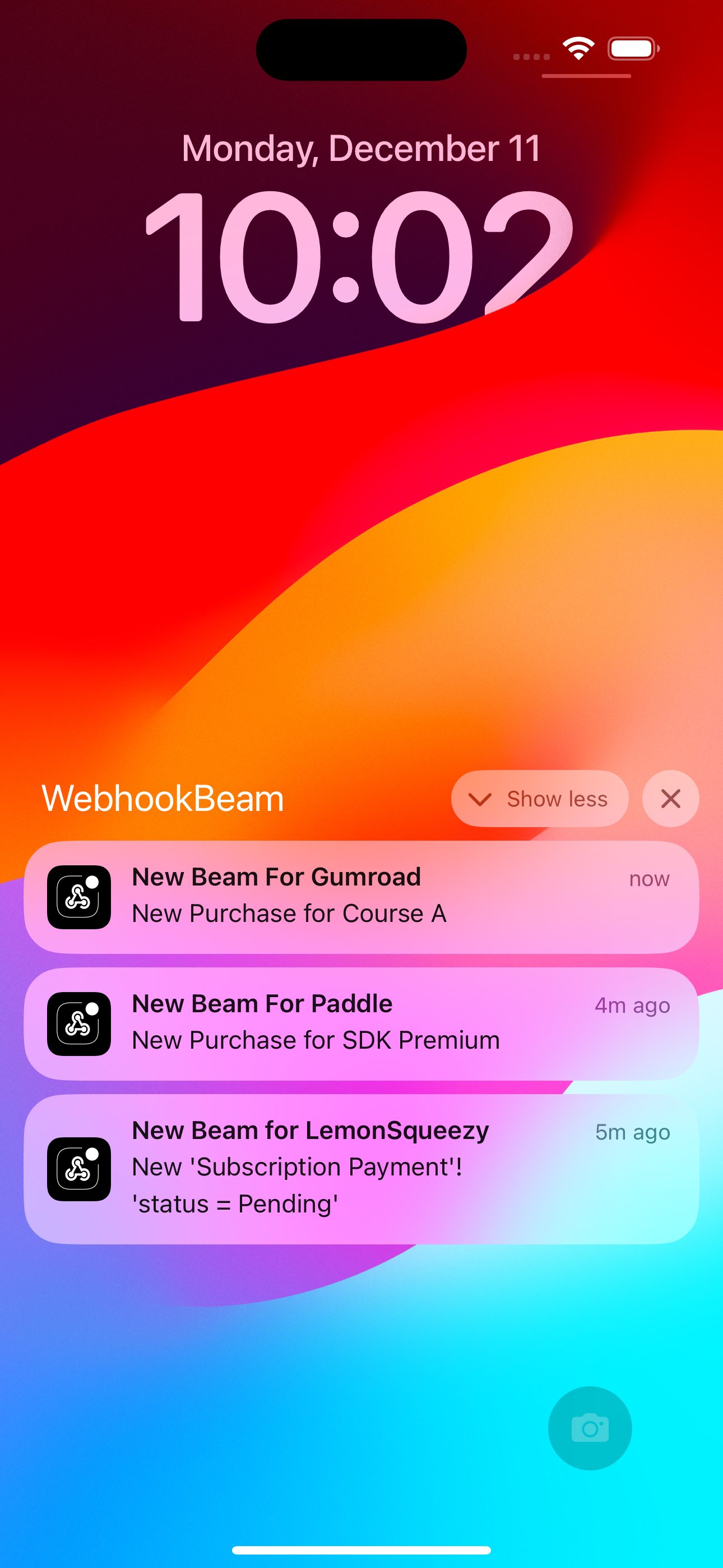 WebhookBeam - Track webhooks