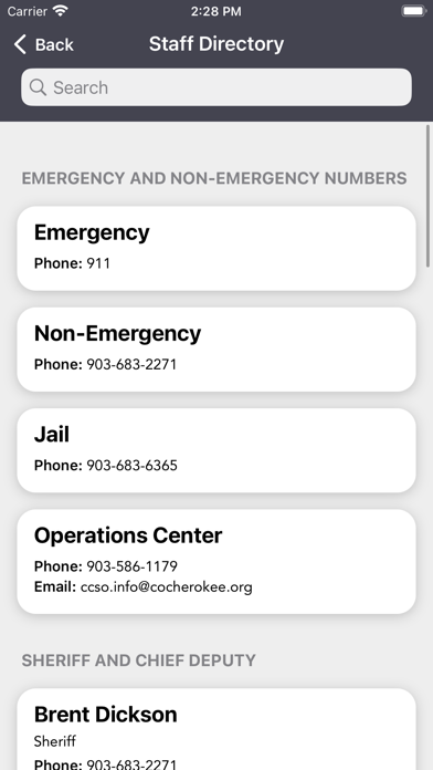 Cherokee County Sheriff TX Screenshot