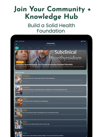 Medhya: Perimenopause Health iPad screenshot