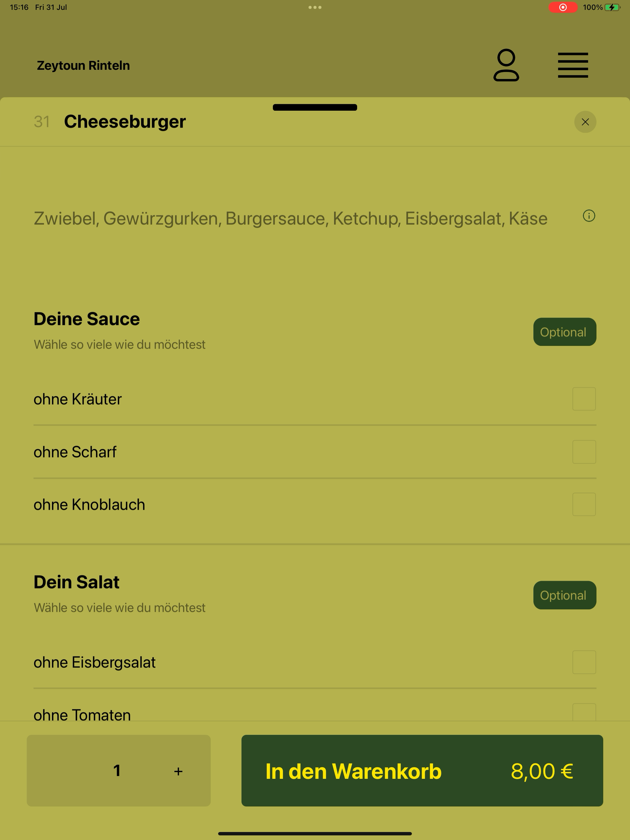 Zeytoun Rinteln screenshot 16