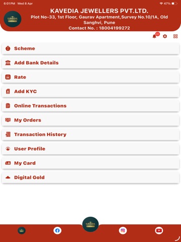 KAVEDIA JEWELLERS PVT LTD iPad screenshot