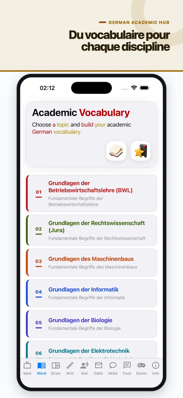 Screenshot #2 pour German Academic Hub