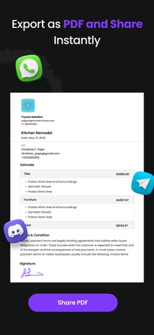 Estimato: Cost Estimator iPhone screenshot