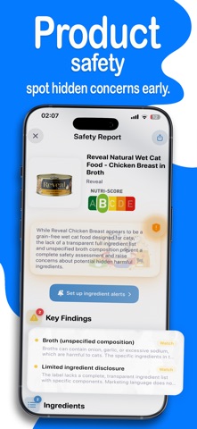 Pawli: Cat Health & Food Scan iPhone screenshot