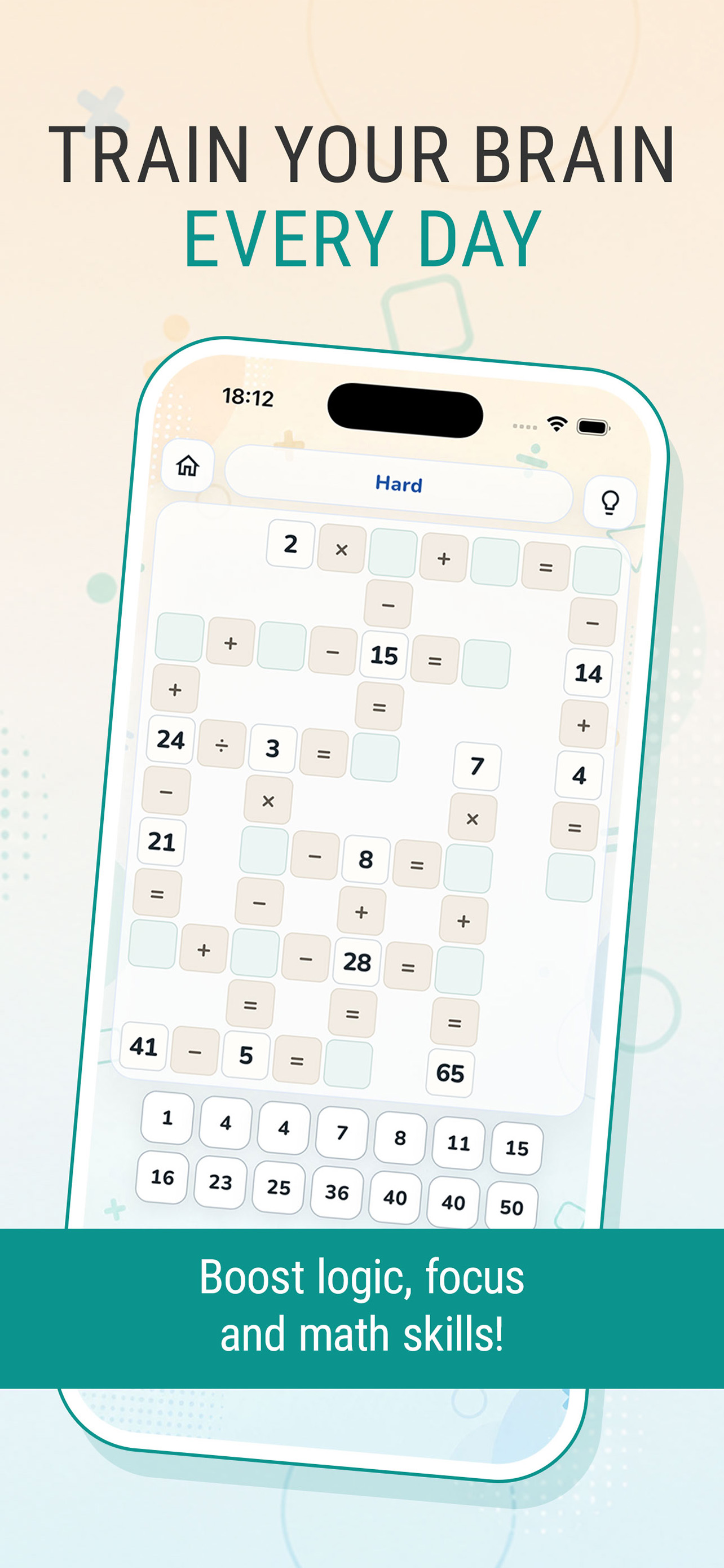 Cross Math – Logic Puzzle Game screenshot 3