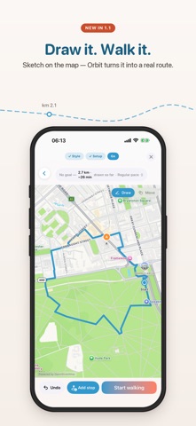Orbit: Walking Route Planner iPhone screenshot 6