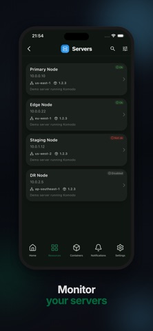 Komodo Go - Server Manager screenshot