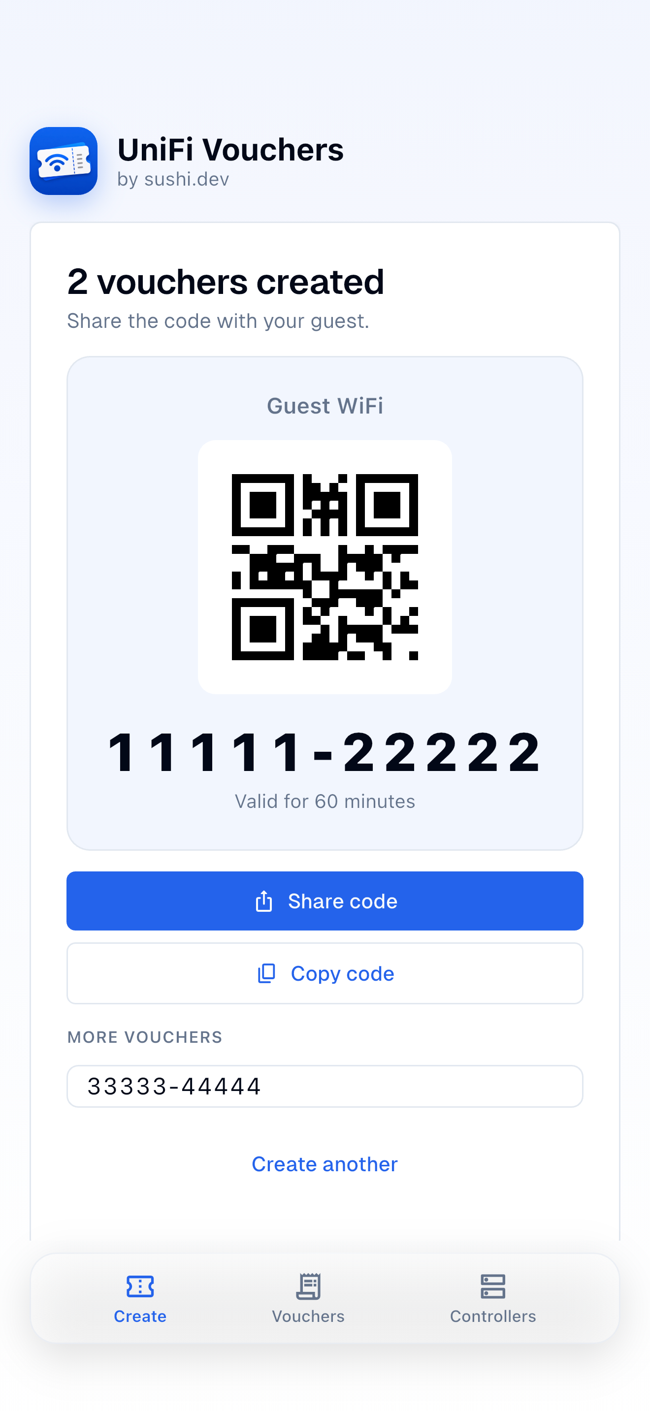 WiFi Vouchers for UniFi screenshot 3