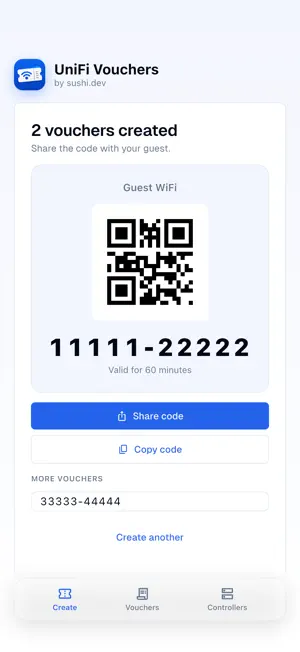 WiFi Vouchers for UniFi screenshot 3