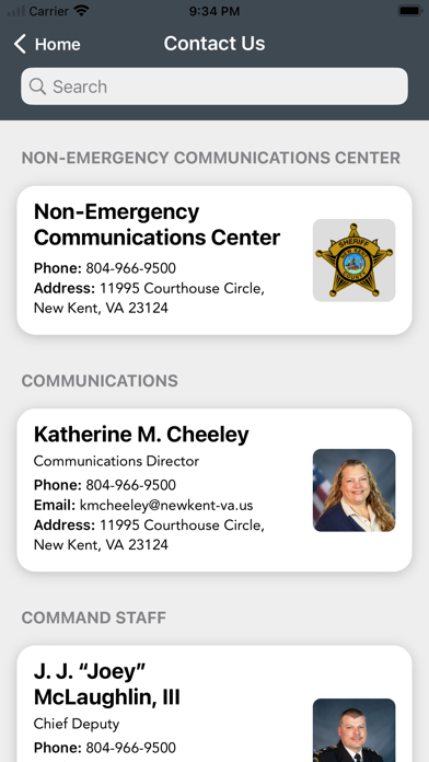 New Kent County Sheriff Screenshot