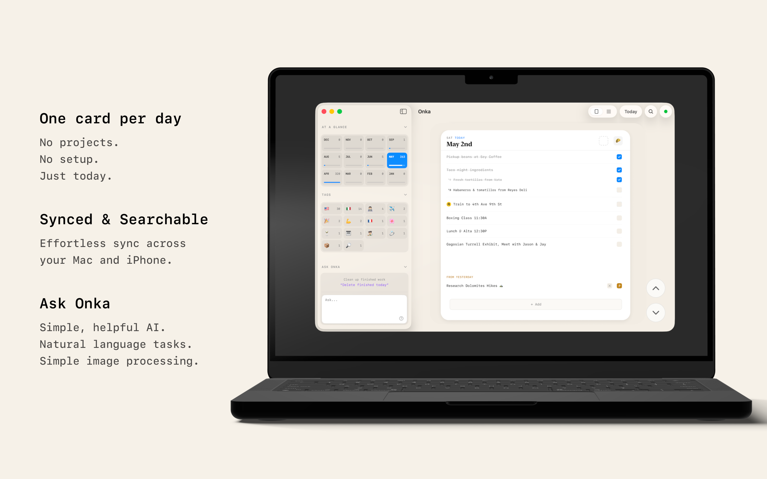 Onka, a calm daily planner screenshot 6