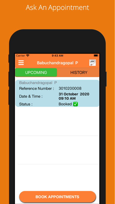 AskAnAppointment Screenshot