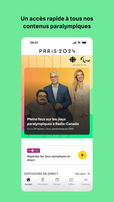 Radio-Canada Paralympiques Screenshot