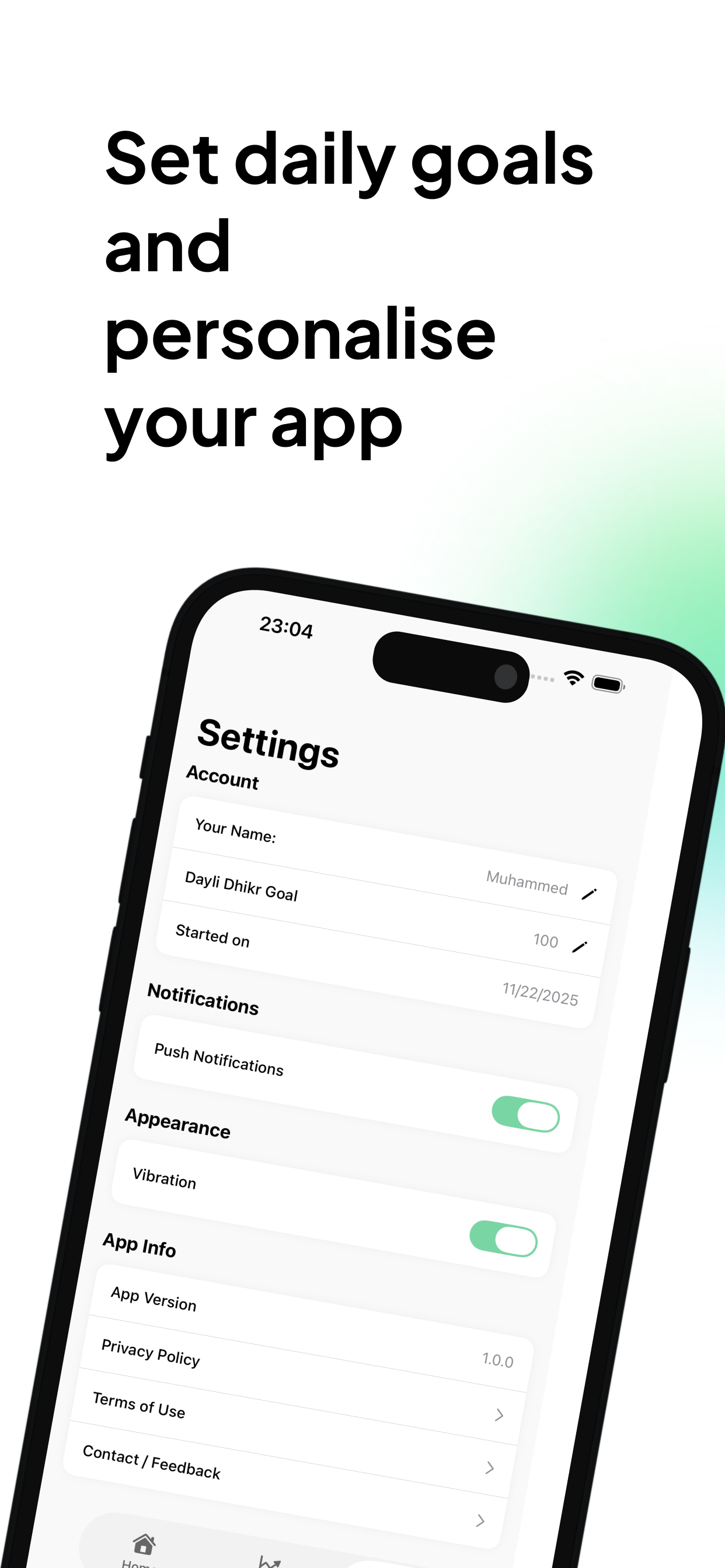 Deenshine: Muslim journal app