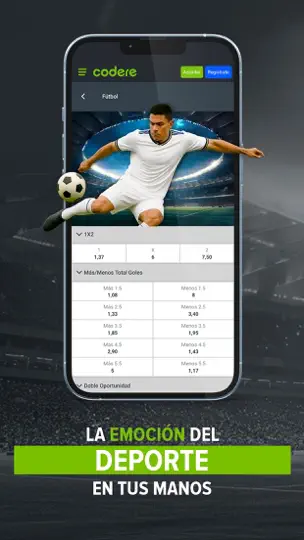 Captura de pantalla de Codere: Apuestas Deportivas ES en iPhone 5
