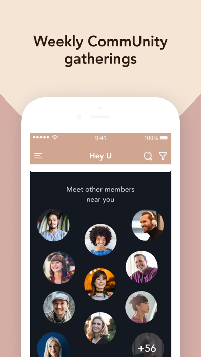 Hey U Human iPhone screenshot 1 - Social Networking app