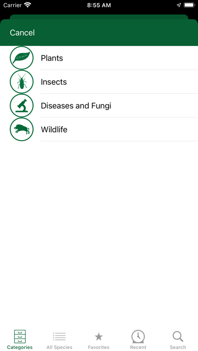 EDDMapS Screenshot