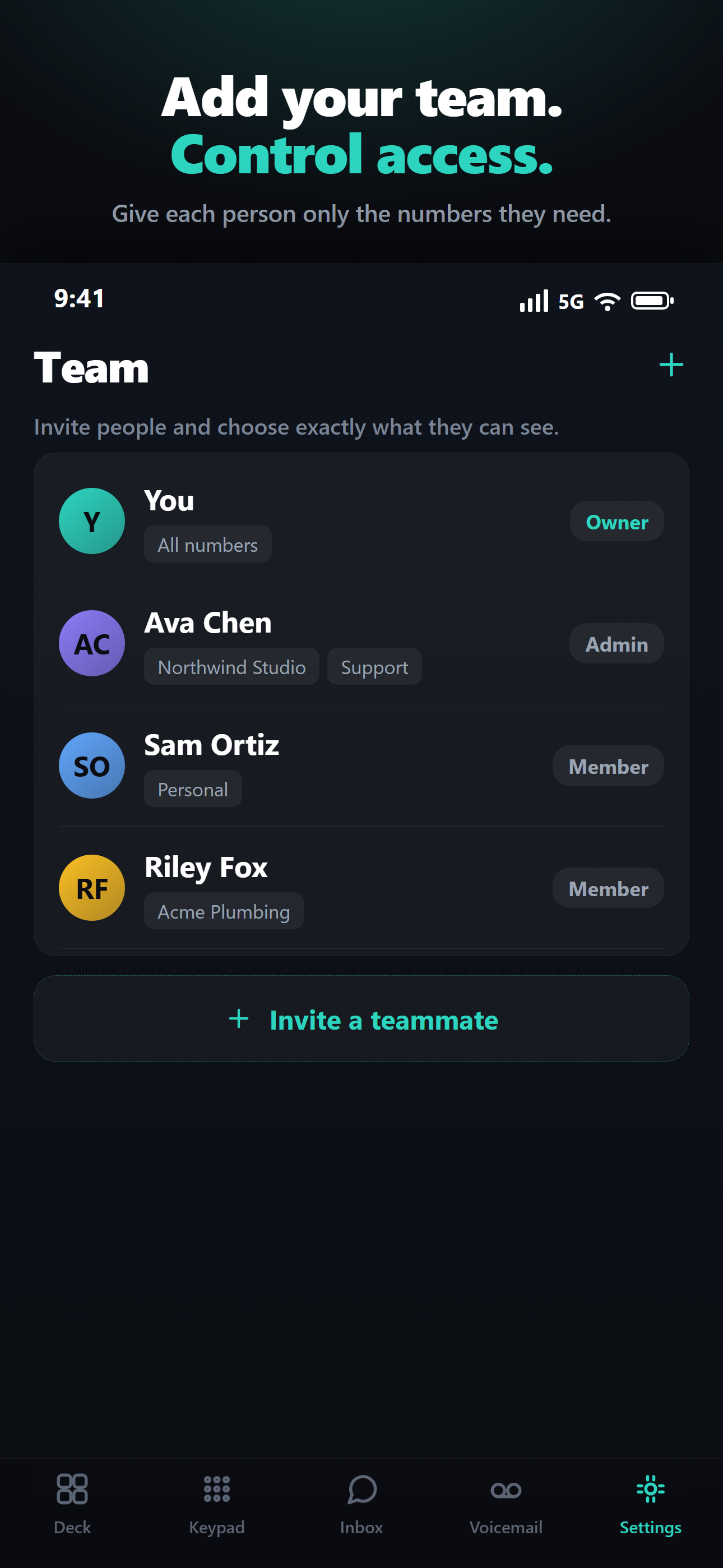 TwineDeck - Call & Text screenshot 10