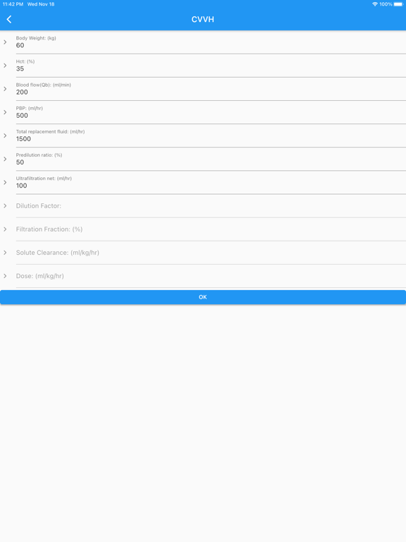 Screenshot #5 pour CRRT_Calc