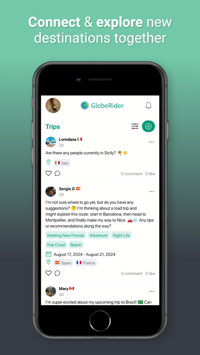 GlobeRider - Solo Travel