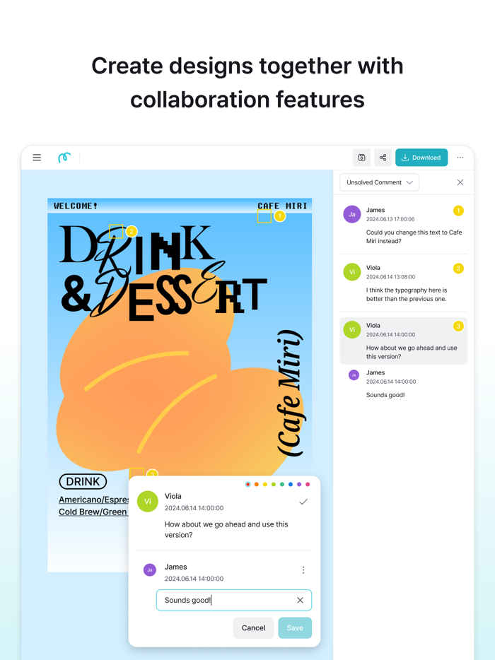 MiriCanvas Poster, PPT design
