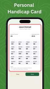Golf Handicap Tracker & Scores screenshot