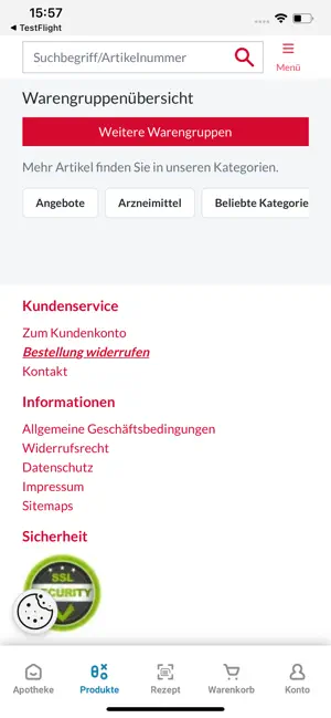 SCHUSTER APOTHEKEN screenshot 2