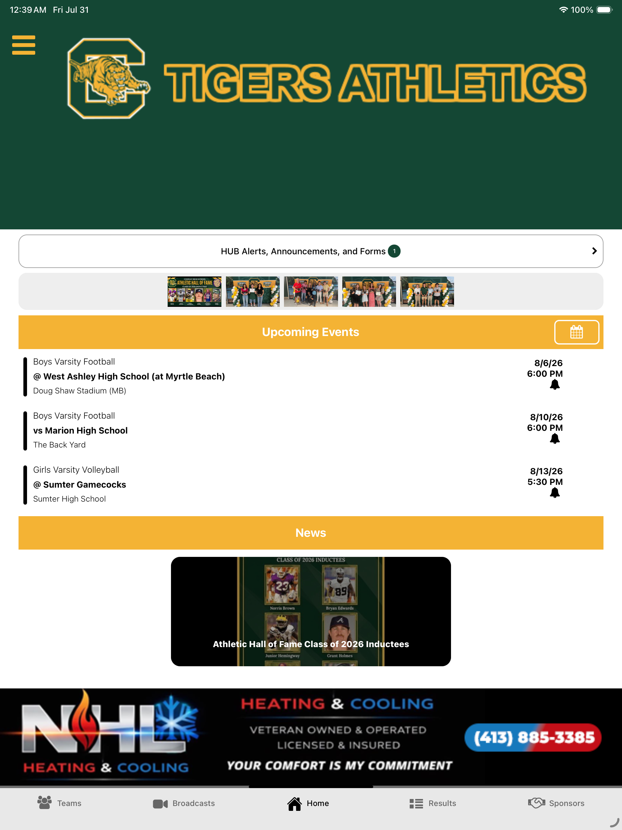 Conway Tigers Athletics screenshot 8