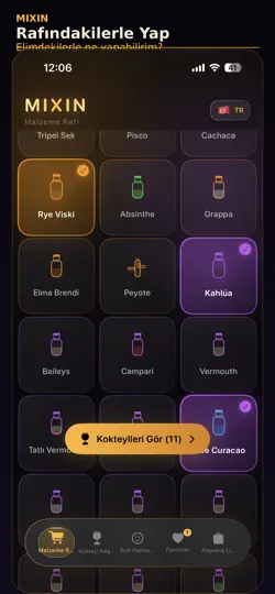 Screenshot von Mixin: Kokteyl Tarifleri auf dem iPhone 4