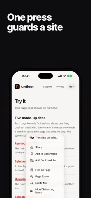 Undirect - Popup Blocker screenshot 2