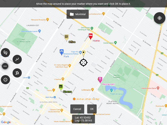Screenshot #4 pour Map Marker: places organizer
