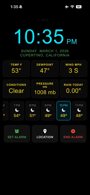 Alarm Clock and Weather screenshot 1 of 5