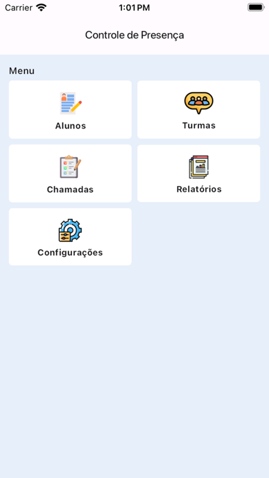 Controle Alunos e Frequência Screenshot