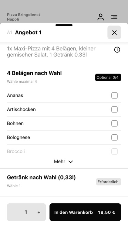 Pizza Bringdienst Napoli screenshot-3