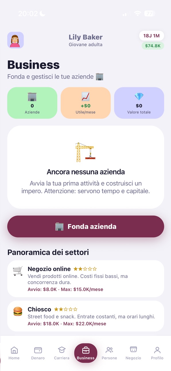LiSi - Life Simulator iOS Mod IPA screenshot 5 - iOS game interface