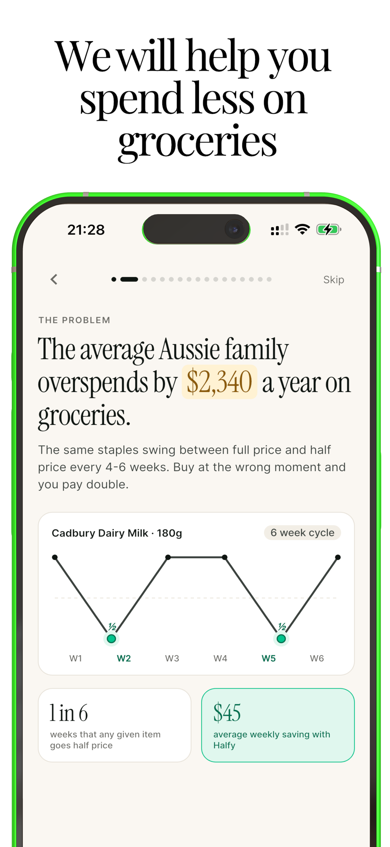 Halfy: Half-Price Groceries