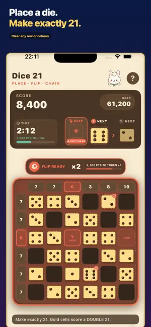 Dice 21: Number Puzzle screenshot 1