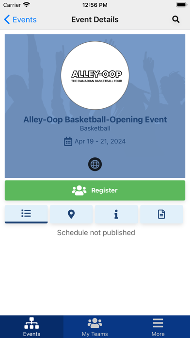 Alley-Oop Basketball Canada Screenshot