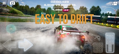 Drift Legends 2: Drifting Game - L'interface de jeu intuitive offre des commandes claires et des assistances visuelles, permettant aux utilisateurs de réaliser des dérapages contrôlés avec aisance.