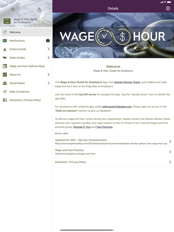 Screenshot #5 pour Wage and Hour Guide