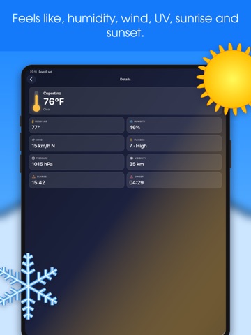 Widget Thermometer ext room iPad screenshot