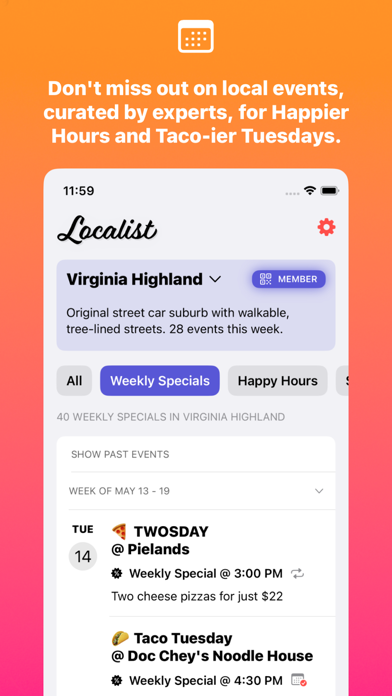 Localist. Live like a local. Screenshot