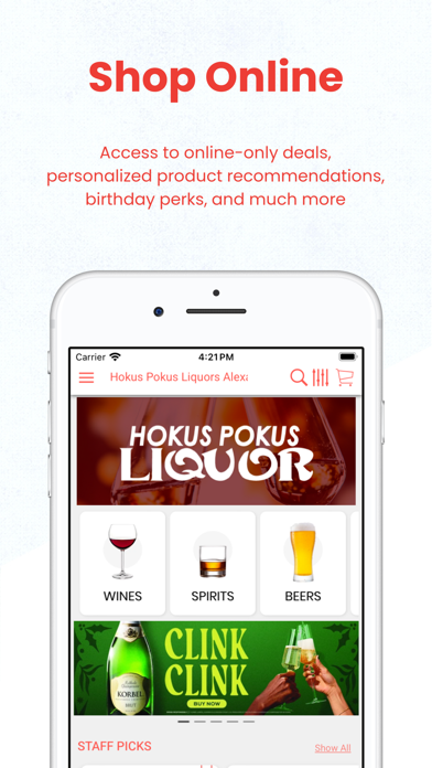Hokus Pokus Liquor Screenshot 1 - AppWisp.com Hokus Pokus Liquor Screenshot 1 - AppWisp.com