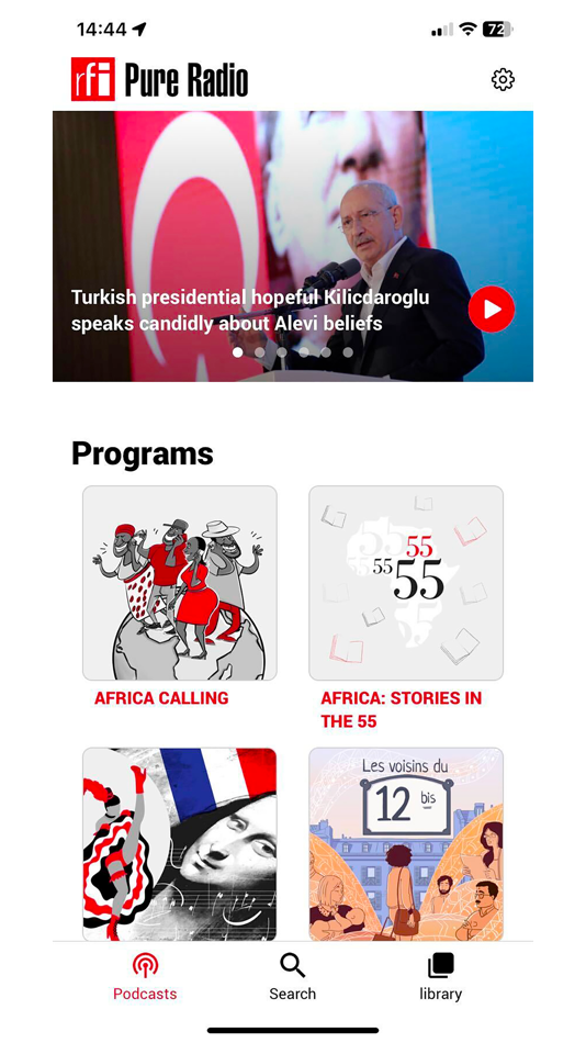 #1. RFI Pure radio (iOS) By: France Medias Monde