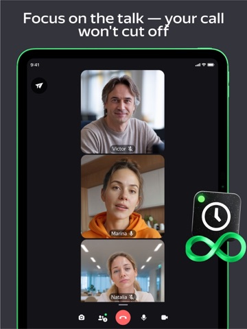 Yandex Telemost iPad screenshot